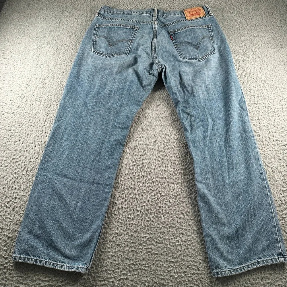 Vtg Levis Jeans Mens 36x30 559 Relaxed Straight Light‎ Wash Baggy Blue Y2K Faded